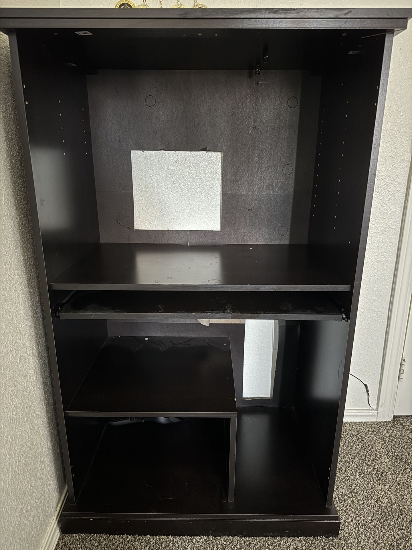 Dark Espresso Brown Computer Work Center