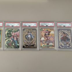 One Piece Collection PSA 9 And PSA 10