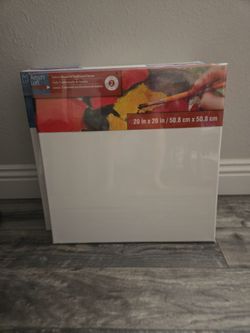 20x20 blank canvas (2 each/set)