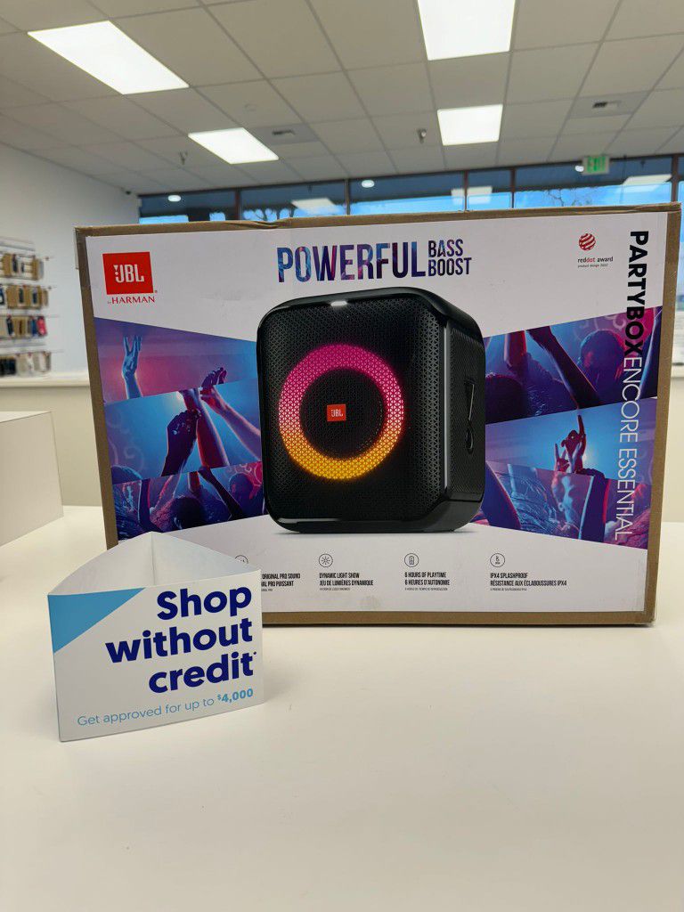 NEW JBL Partybox Encore Essential Portable Wireless Party Speaker - Pay $1 Today To Take It Home And Pay The Rest Later! 