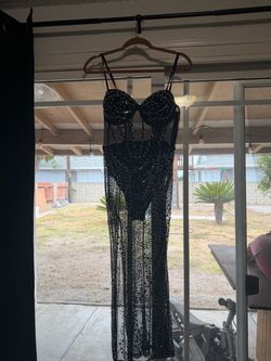 Bedazzled Mesh dress