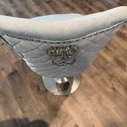 BLUE LUXE FULL SIZE BAR STOOL