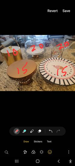 Cake stands , vase, ice basket