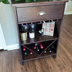 Brown Wine Stand 