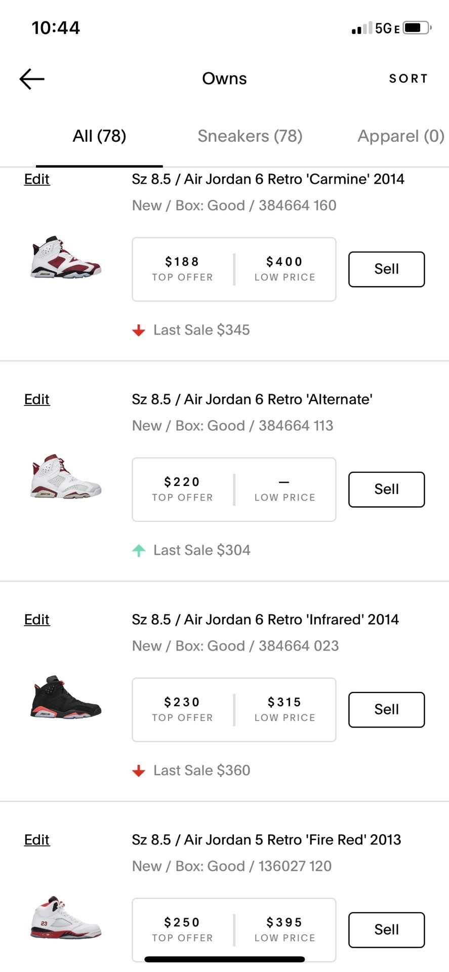 Sneaker collection, DS Size 8.5 All Exclusives