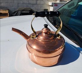 Vintage cooper tea kettle