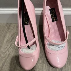Vintage Pink high Heels #7 Brand New