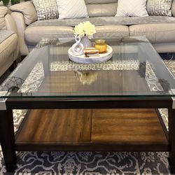 Square Glass Coffee Table