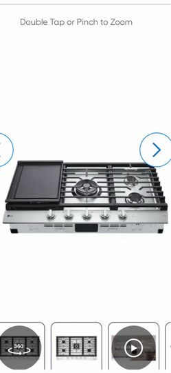 Box complete cooktop gas range LG w 36