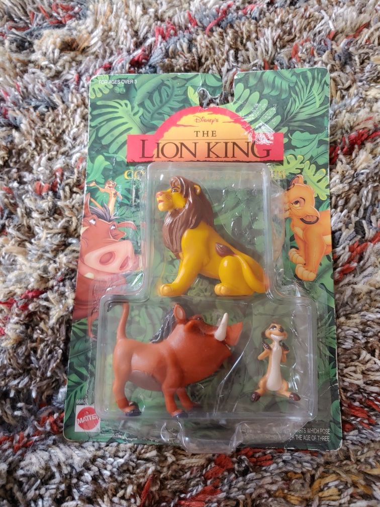 Disney Lion King Simba Timon Pumbaa Collectible Mattel Action Figure Set