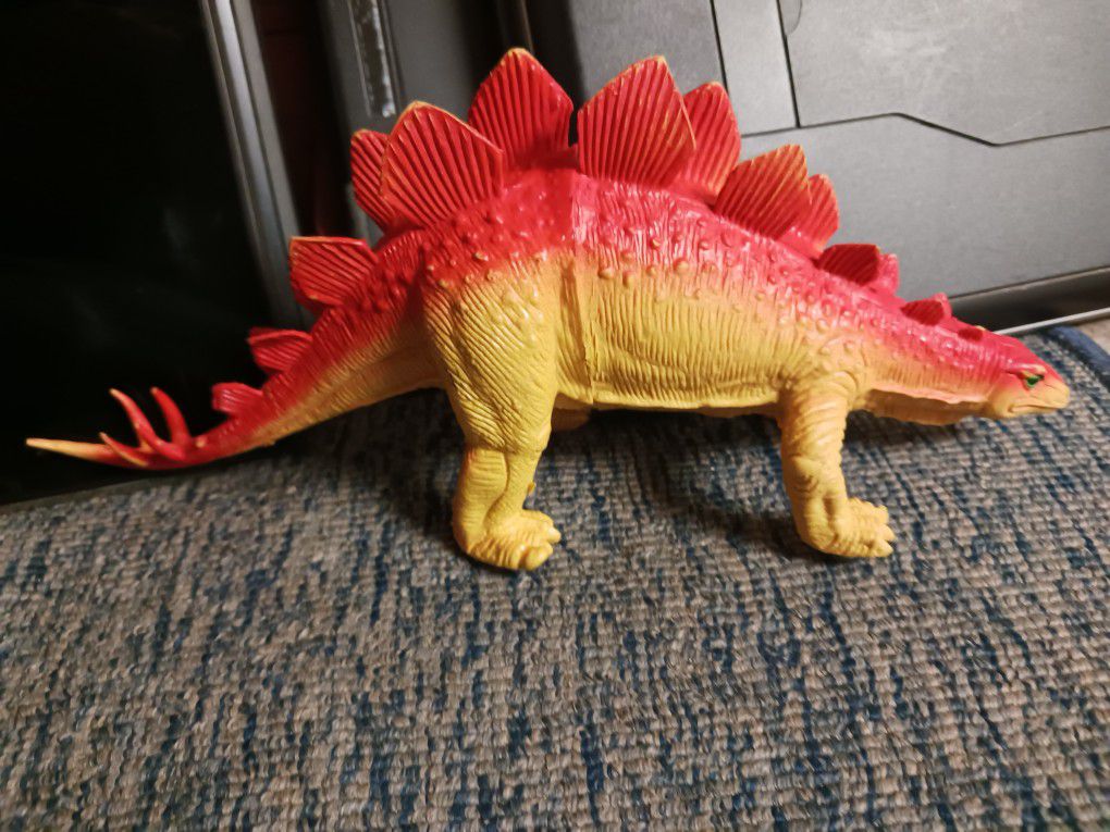 Vintage 1985 Imperial Stegosauras Dinosaur Toy Figure 10 In