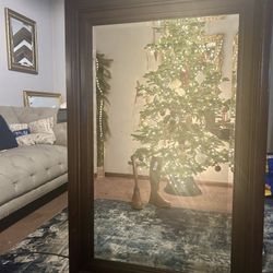 Big Wood Framed Mirror 