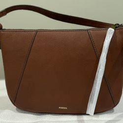 FOSSIL BRANDY LEATHER SKYLAR LARGE(NEW)