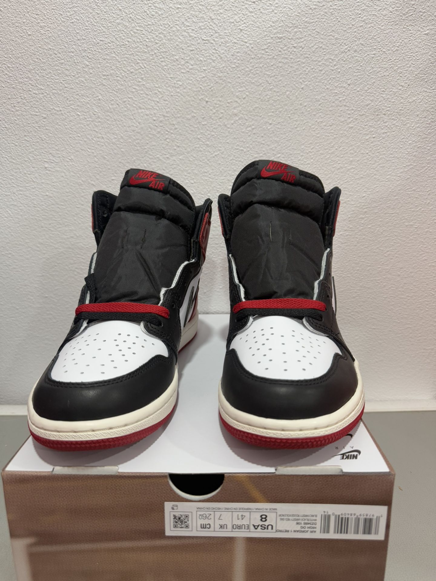 Nike Air Jordan 1 Retro OG High Black Toe Reimagined shoe DZ5485-106