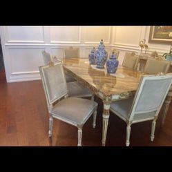 John Richards Dining Table and 8 Chairs 