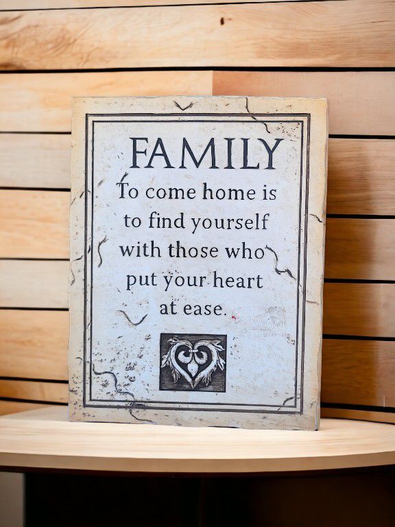 10" x  8 " Religious Wooden Wall Plaque.