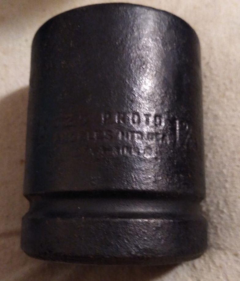 Vintage Proto 1in. Drive 1 9/16 Impact Socket Dry Ring Socket