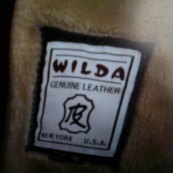 Wilda Vintage Genuine Black Leather Jacket 