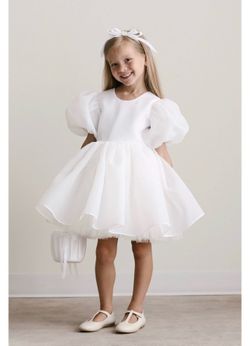 Girls white dress size 10