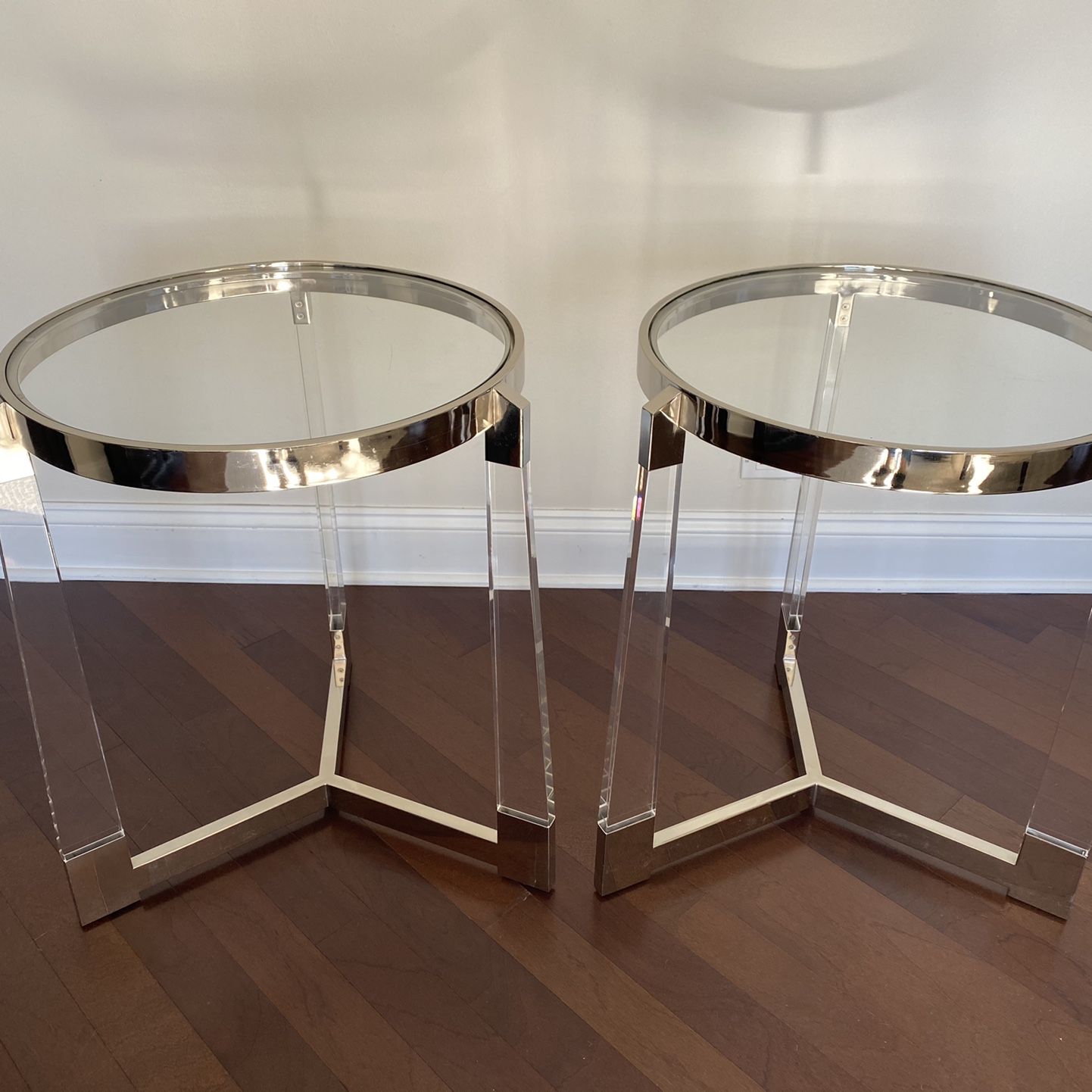 Glass And Acrylic Side Tables