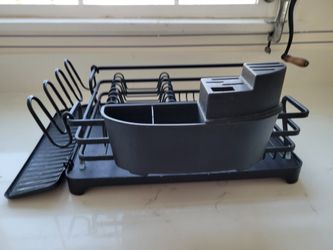 Black Dish Drying Rack