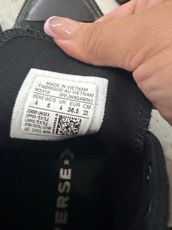 All black converse high top