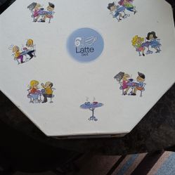 ( NEW NEVER USED) Vintage Tabletops Gallery Latte Mug Set with Hexagon Carry Case Multicolor Mugs