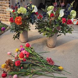 2 XL Floral Arrangements, Over 4 Feet Tall