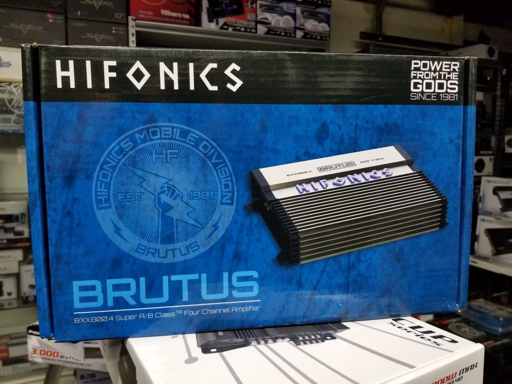 HIFONICS BRUTUS 4 CHANNEL AMPS...