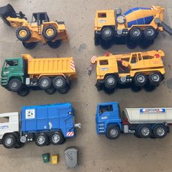 Bruder Tonka Jr Dump Truck Bulldozer Loader Trash