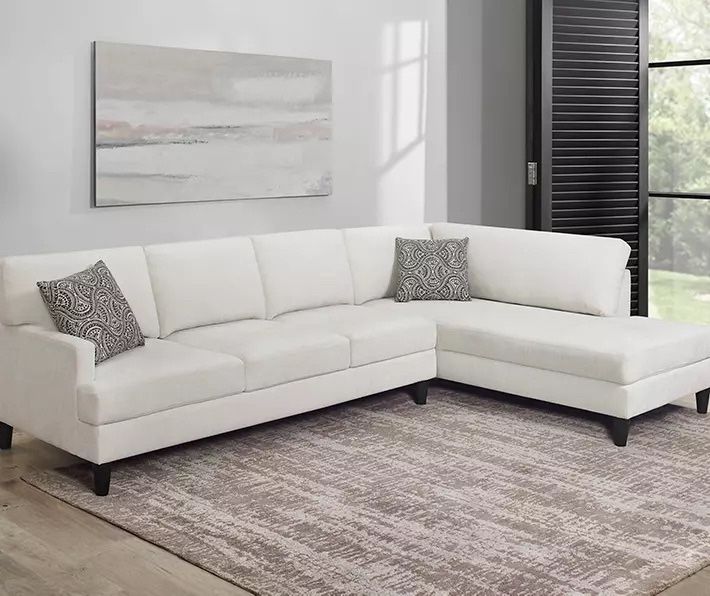 Broyhill- Soft White 2pc Sectional