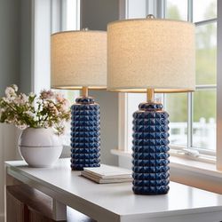 2 New Ceramic Table Lamps