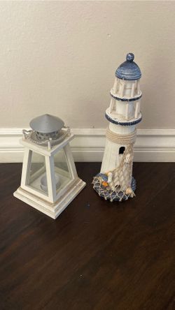Lighthouse and candle holder