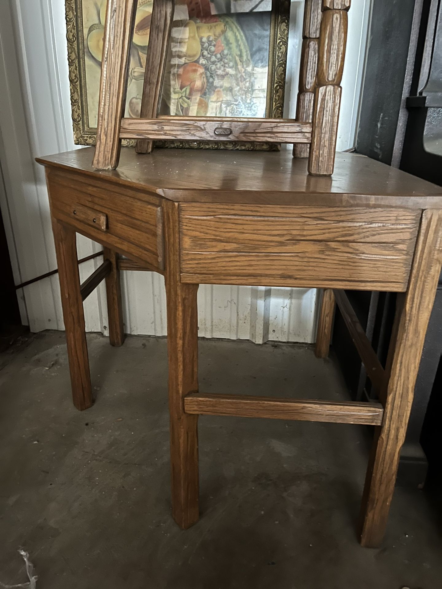 Antique Desk And Chair 