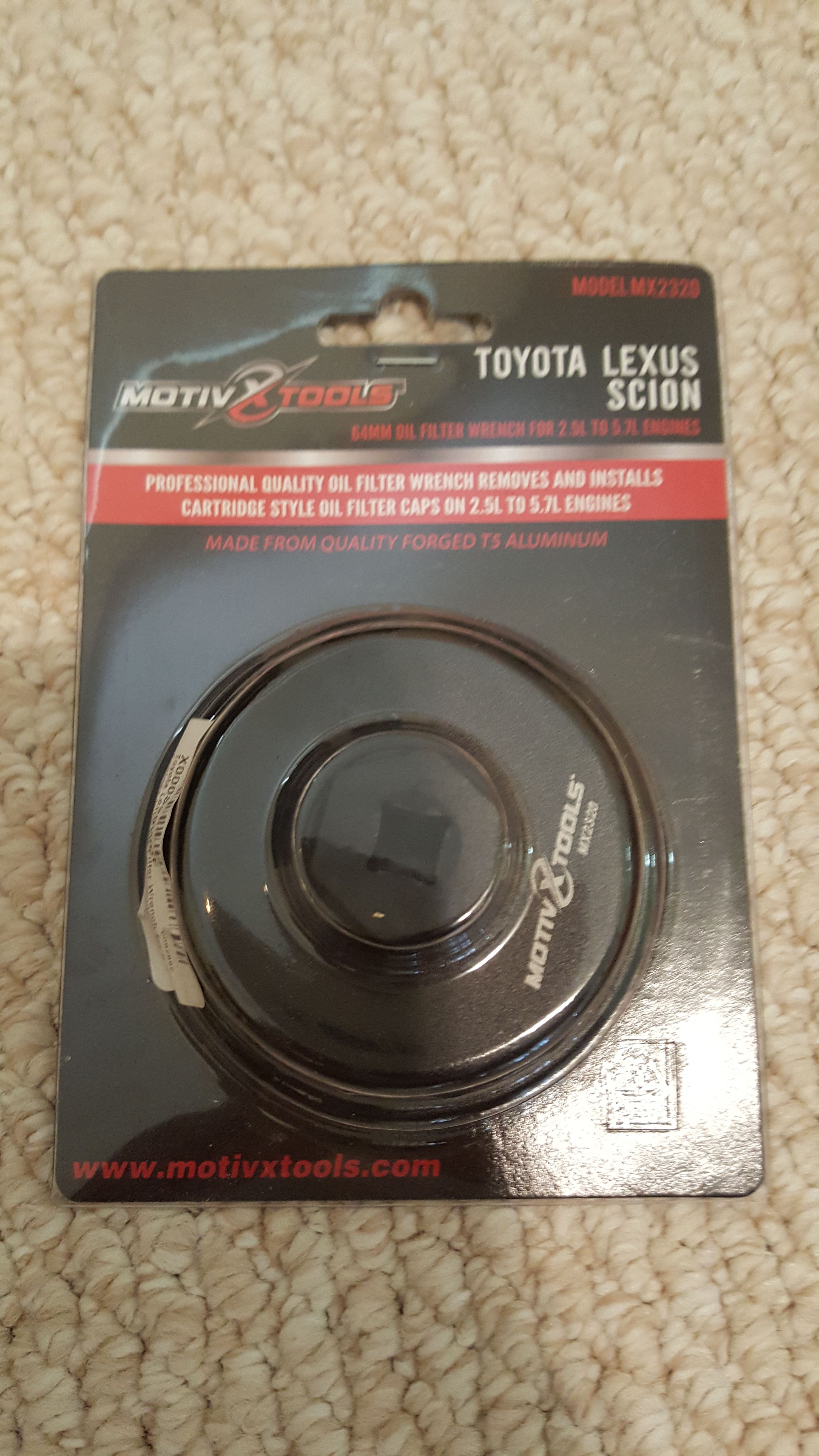 Motivx tools mx2320 filter wrench toyota lexus scion