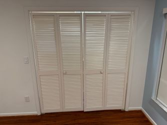White Louvered Closet Doors â€“ 2 Available â€“ Approx. 71 3/8â€ x 78 1/2â€