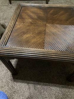 Solid Wood table 20 inches tall 28x28 width $15