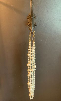 Faux pearl necklace