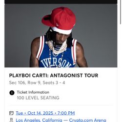 Playboi Carti tour Tickets 2