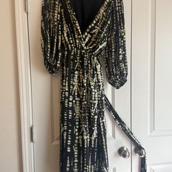 Green dress banana republic