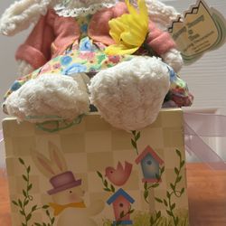 New Easter Honey Bunny Plush Spring Decoration”