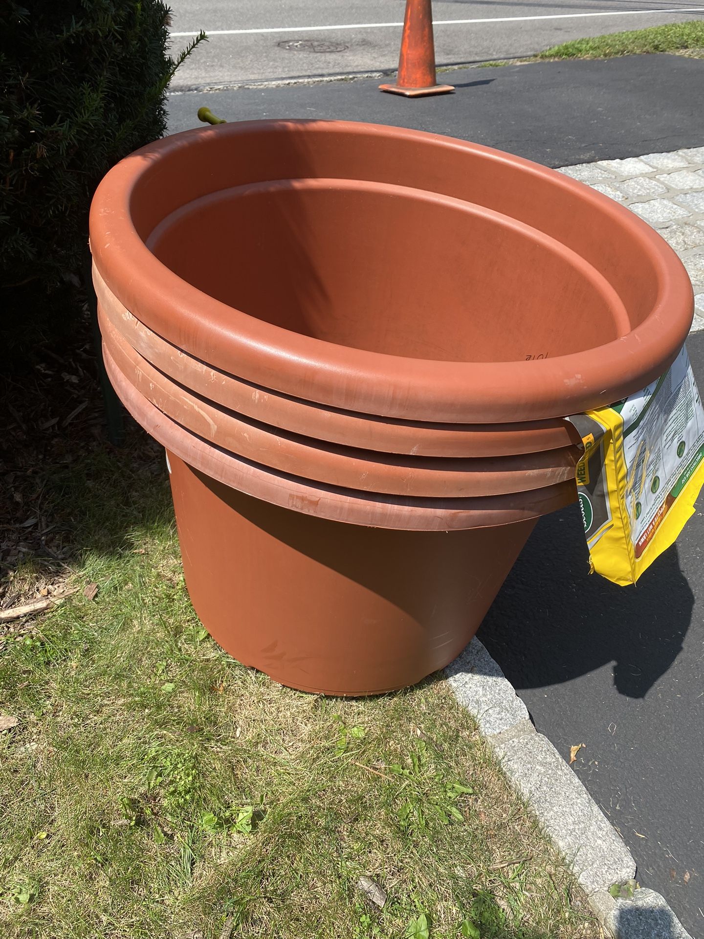 Extra Large Flower Pots. 5 Total. 32” X 24”