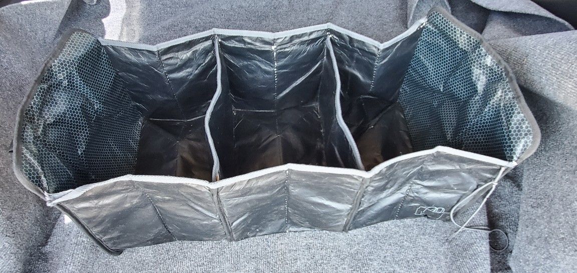 Car Auto Trunk Organizer With 3 Compartments Collapsible Folding Bag
