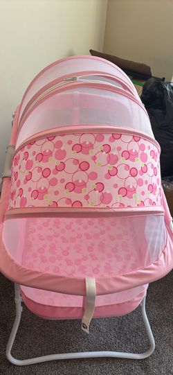 Pink Baby Bassinet