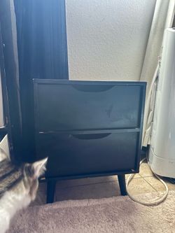 Black night stand