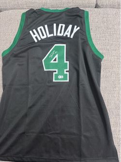 Jrue Holiday Signed Autograph Custom Jersey-Beckett Coa- Boston Celtics