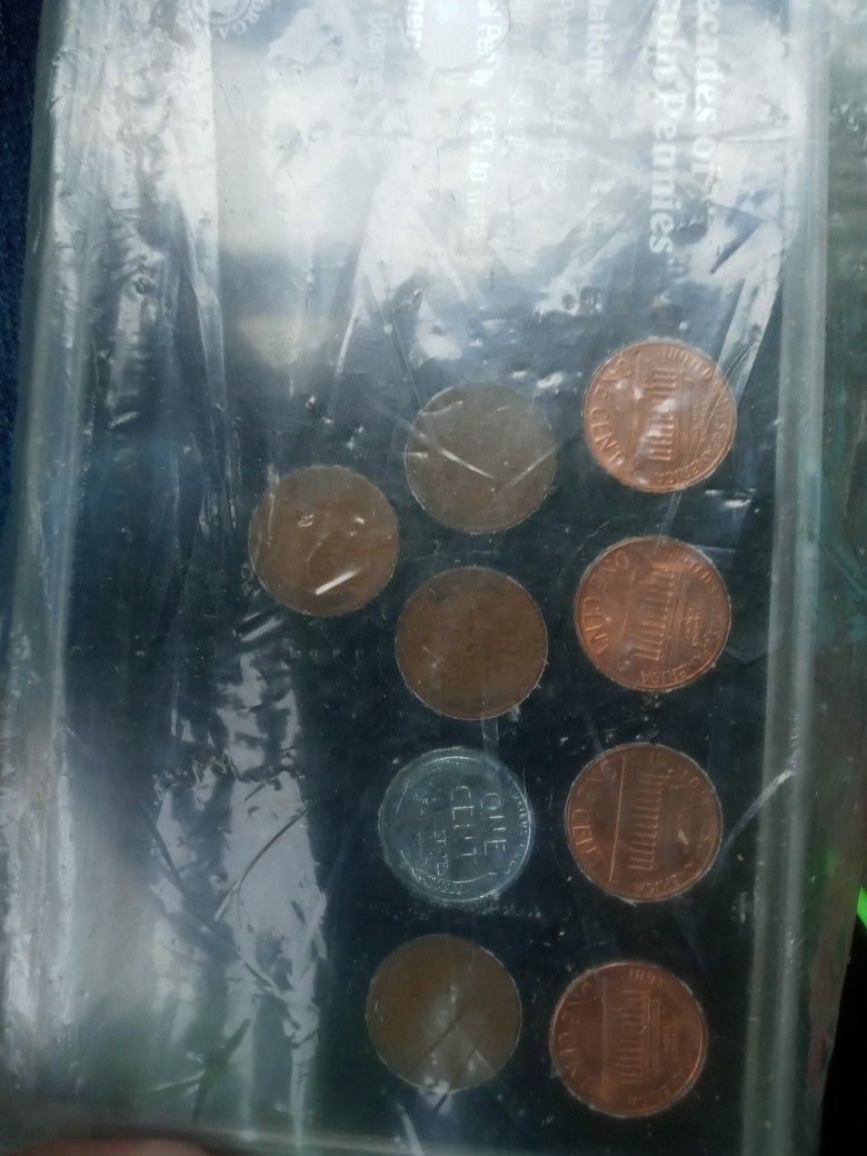 9 Decades of Lincoln Pennies 