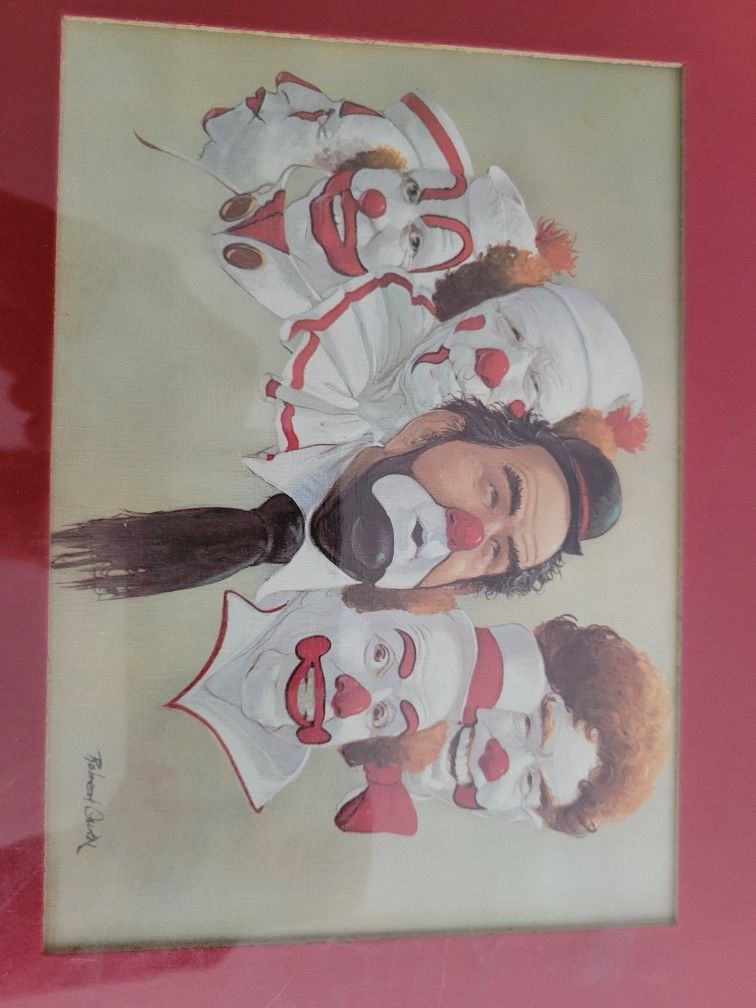 Robert Owen Clown Paintings