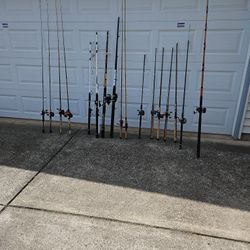 Fishing Baitcasters Spinning And Bass Rods (All Individual Priced)