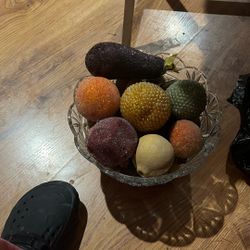 Fake Fruit And Bowl